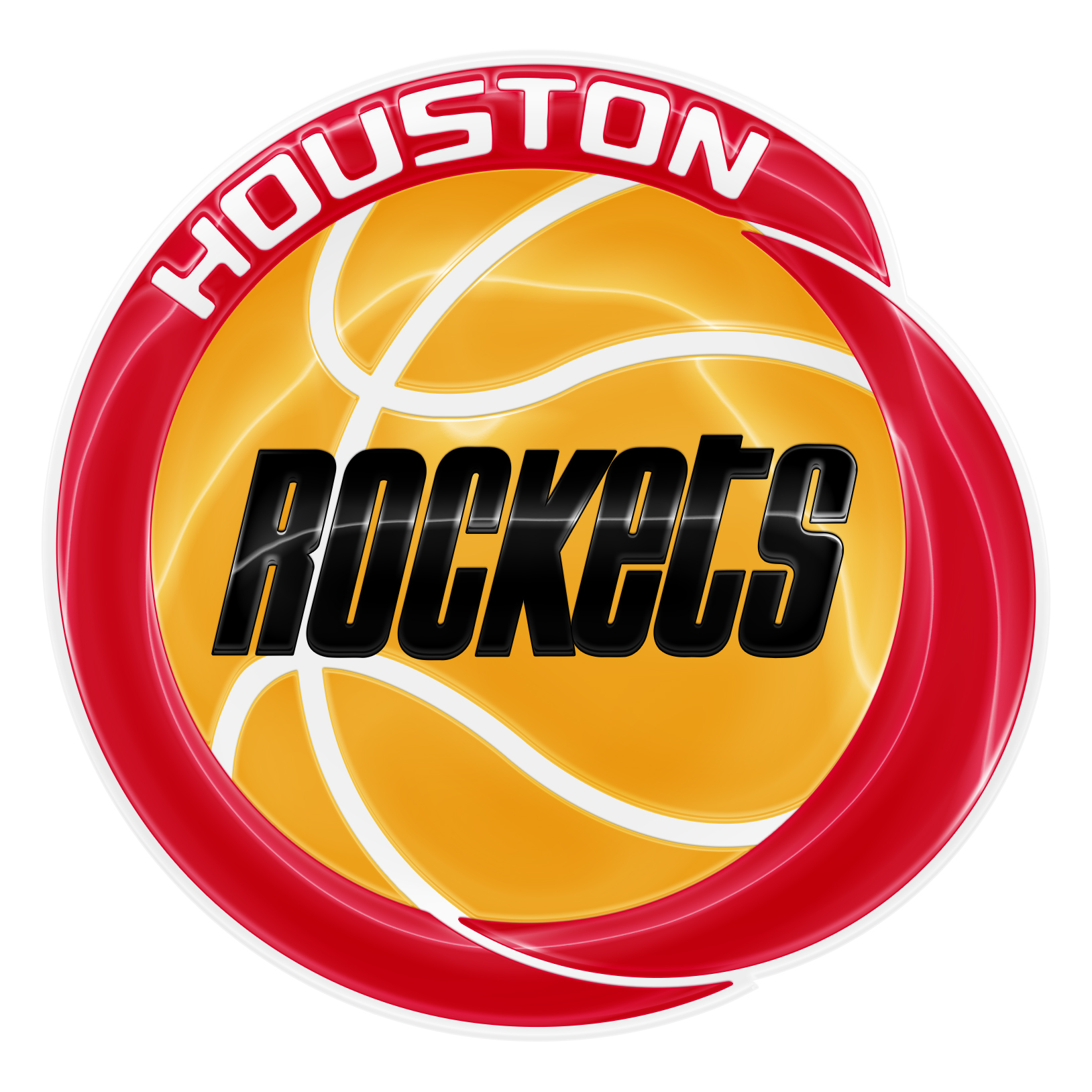 Houston Rockets Crystal Logo iron on paper